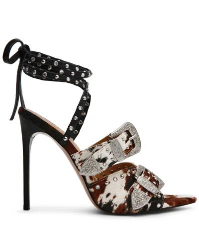 Steve Madden Saddle Embellished Ankle Strap Sandal In Multi