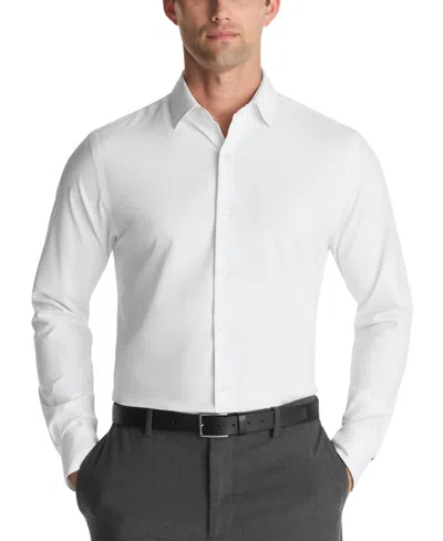 Tommy Hilfiger Men's Tech Athletic Fit Dress Shirt In White