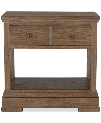 Macy's Alverton 3 Pc. King Cane Set (bed, Chest & 1-drawer Nightstand), Created For . In Brown
