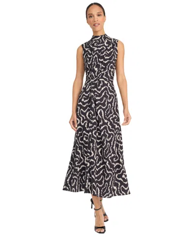 Maggy London Women's Sleeveless Midi Dress In Black