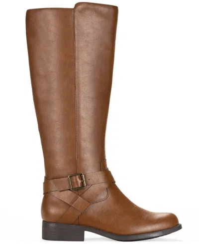 Style & Co Style Co Womens Margoo Riding Boots Regular Wide Calf Macys Exclusive In Brown