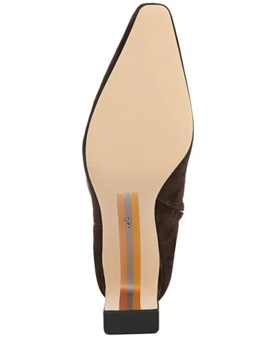 Sam Edelman Sylvia Womens Suede Tall Knee-high Boots In Brown