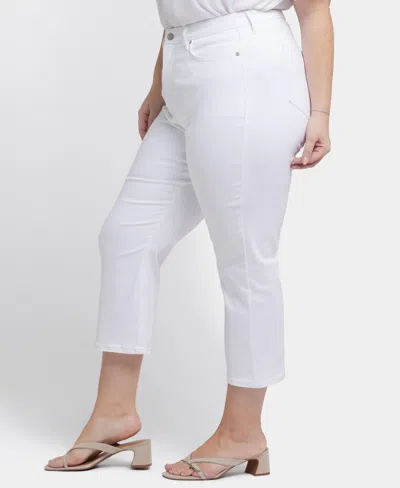 Nydj Plus Size Margot Girlfriend Pull On Jeans In White