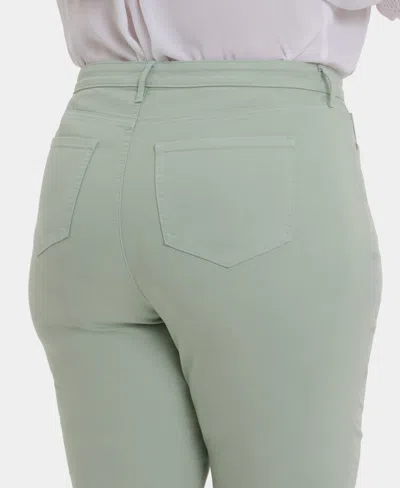 Nydj Joni High Rise Relaxed Capri Jeans In Green