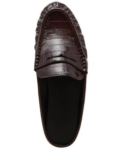 Steve Madden Women's Rafe Tailored Slip-on Loafer Mules In Brown