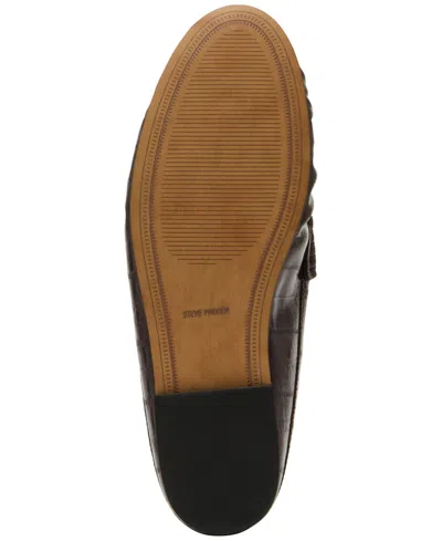 Steve Madden Women's Rafe Tailored Slip-on Loafer Mules In Brown