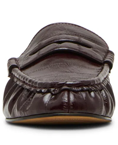 Steve Madden Women's Rafe Tailored Slip-on Loafer Mules In Brown