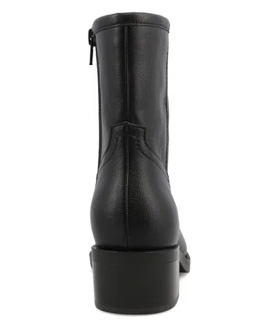 Mia Women's Dagny-s Square Toe Western Style Boots In Black