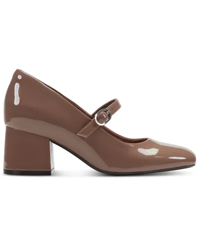 Rockport Women's Xena Block Heel Mary Jane Dress Pumps In Brown