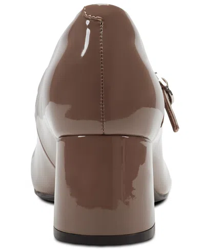 Rockport Women's Xena Block Heel Mary Jane Dress Pumps In Brown