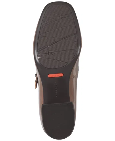 Rockport Women's Xena Block Heel Mary Jane Dress Pumps In Brown