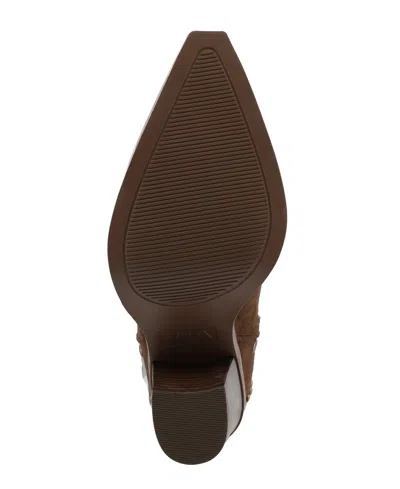 Mia Women's Morgann Pointed Toe Studded Western Boots In Brown