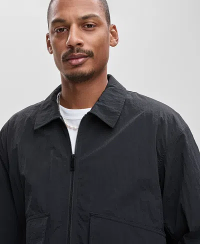 Mode Of One Men's Coaches Jacket, Macy's Exclusive In Black