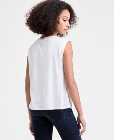 Liverpool Los Angeles Women's Sleeveless Boat-neck In White