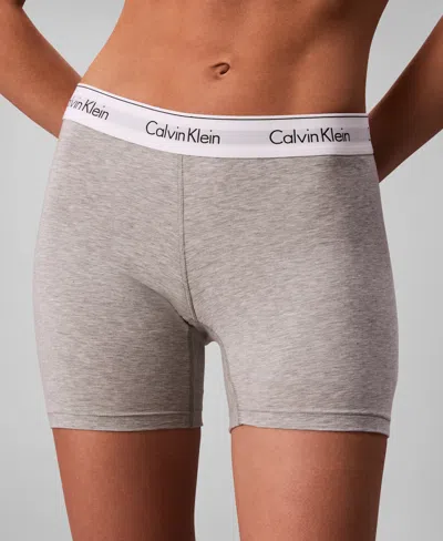 Calvin Klein Modern Cotton Boxer Brief In Gray