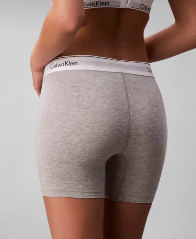 Calvin Klein Modern Cotton Boxer Brief In Gray