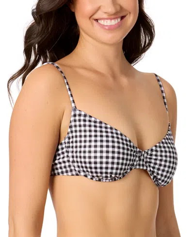 Salt + Cove Juniors' Plaid Underwire Bikini Top, Exclusively At Macy's In Multi