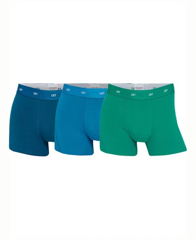 Cr7 Men's Viscose From Bamboo Blend Trunks, Pack Of 3