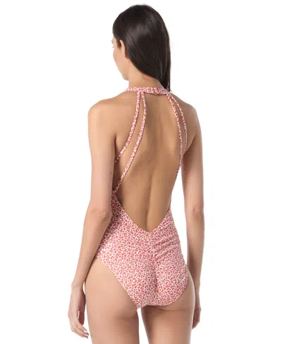 Vince Camuto Keyhole One-piece In Pink