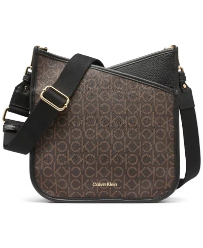 Calvin Klein Lyla Signature Adjustable Crossbody With Web Strap