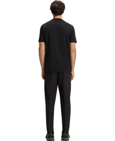 Hugo Boss Boss Tiburt 354 Logo Print T Shirt In Black