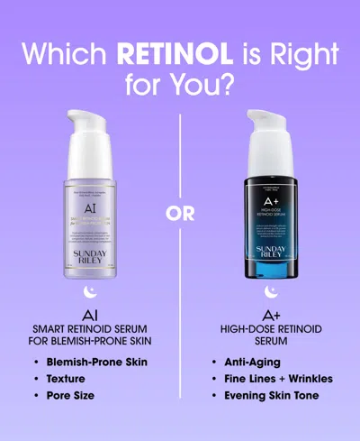 Sunday Riley Ai Smart Retinoid Serum For Blemish Prone Skin 1 Oz. In Transparent