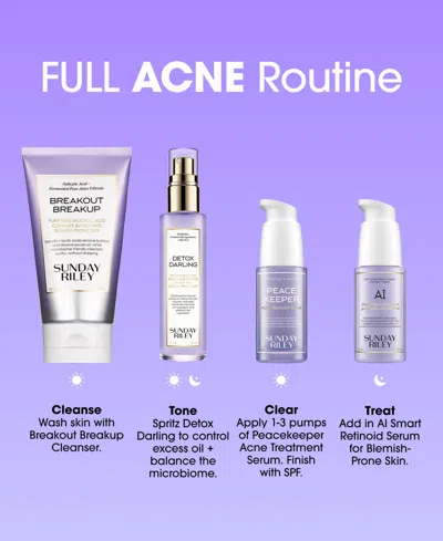 Sunday Riley Ai Smart Retinoid Serum For Blemish Prone Skin 1 Oz. In Transparent