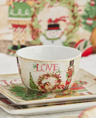 Certified International Nutcracker Parade Ice Cream Bowls, Set Of 4 In Multi