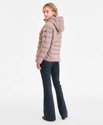 Michael Kors Michael  Women's Hooded Packable Puffer Coat, Exclusively At Macy's In Pink
