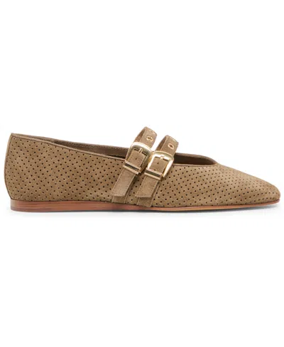 Dolce Vita Women's Baylee Grommet Double Strap Mary Jane Flats In Brown