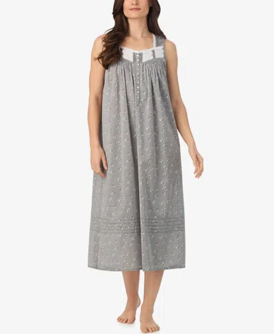 Eileen West Women's Sleeveless Long Ballet Nightgown In Gray