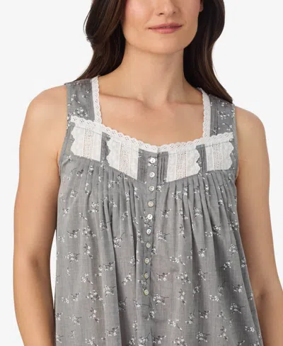 Eileen West Women's Sleeveless Long Ballet Nightgown In Gray