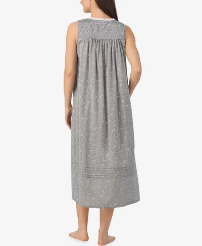 Eileen West Women's Sleeveless Long Ballet Nightgown In Gray