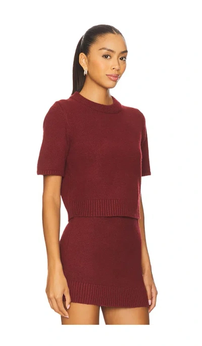 Elodie The Label Elodie Sana Sweater In Burgundy