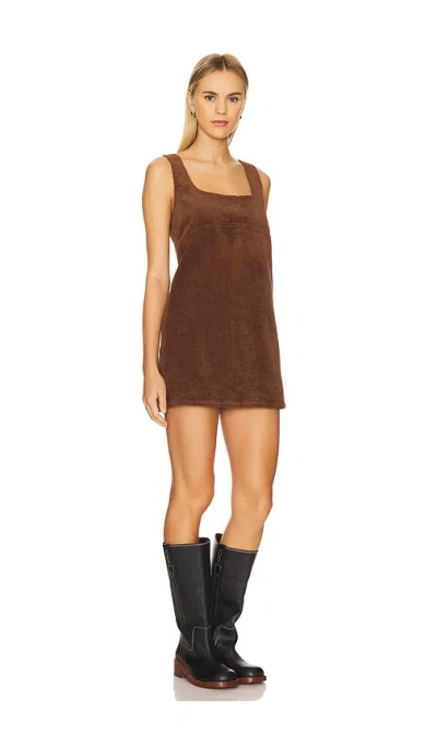 Simonmiller Sahara Corduroy Mini Dress Choco Brown In Brown