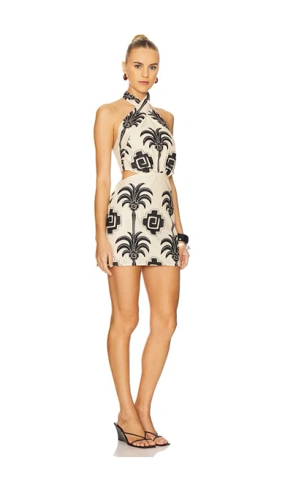 Johanna Ortiz Pintaderas Halter Neck Mini Dress In Multi