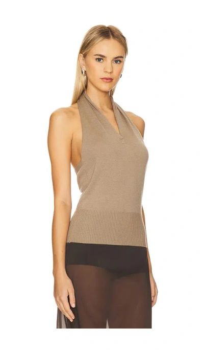 Geel Marcelo Halter In Brown