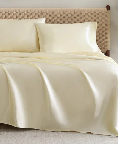 Jessica Simpson Silky Satin 3-pc. Sheet Set, Twin In Yellow