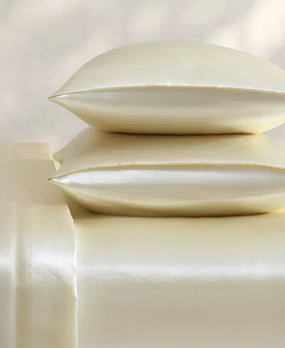 Jessica Simpson Silky Satin 3-pc. Sheet Set, Twin In Yellow