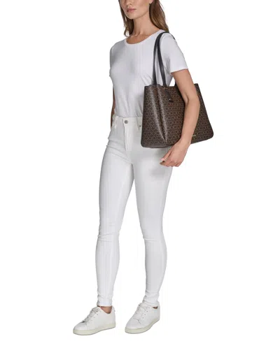 Calvin Klein Jett Signature Tote Bag In Brown