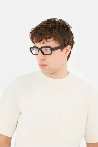 Retrosuperfuture Geometric Frame Plain Mirror In Black