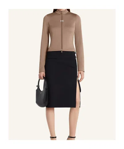 Courrèges "biker" Jacket In Animal Print