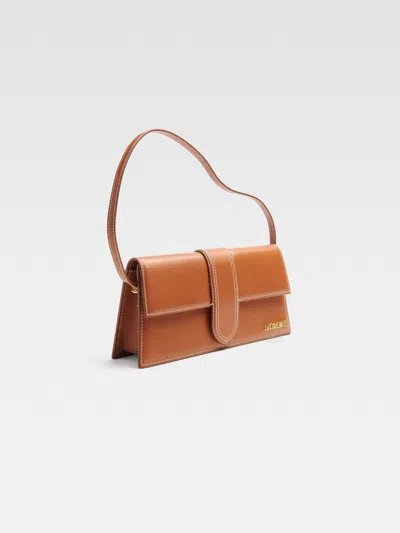 Jacquemus Brown Leather Handbag In Brown