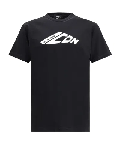 Dsquared2 Dsquared Men Cotton T-shirt In Black