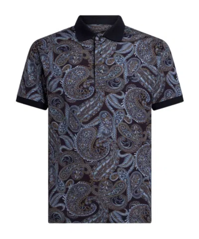 Etro Paisley Print Polo In Multi