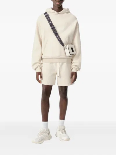 Amiri Drawstring Cotton Shorts In White