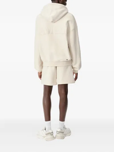 Amiri Drawstring Cotton Shorts In White
