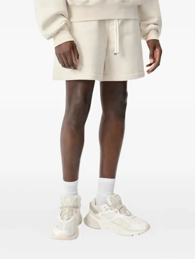 Amiri Drawstring Cotton Shorts In White