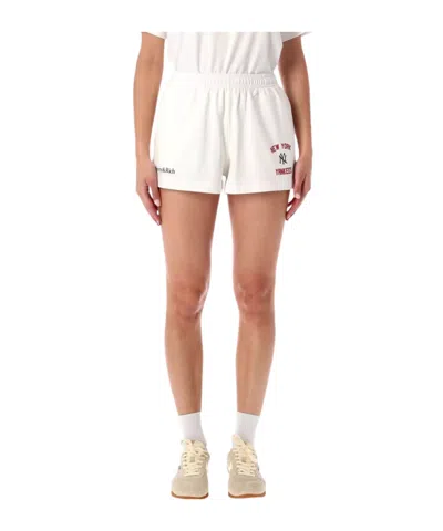 Sporty And Rich Sporty & Rich Sporty & Rich Homerun Disco Shorts In White