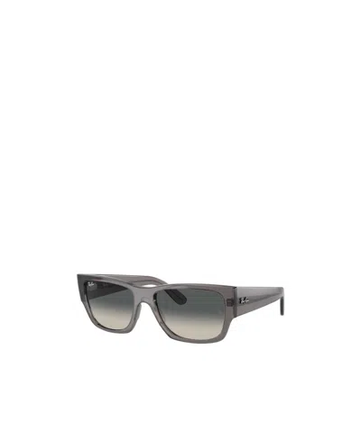 Ray Ban Ray-ban Womens Grey Rb0947s Carlos Rectangle-frame Acetate Sunglasses In Gray